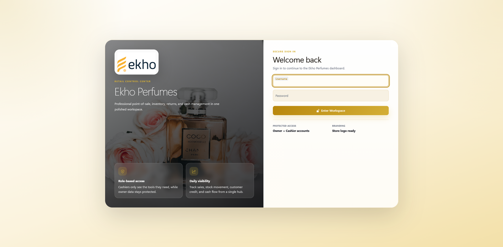EKHO Perfumes Store Management System